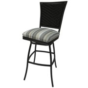 Outdoor Patio Extra Tall Spectator Swivel Armless Bar Stool 35" - Erin