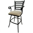 Outdoor Patio Extra Tall Spectator Swivel Bar Stool 35" Jenna
