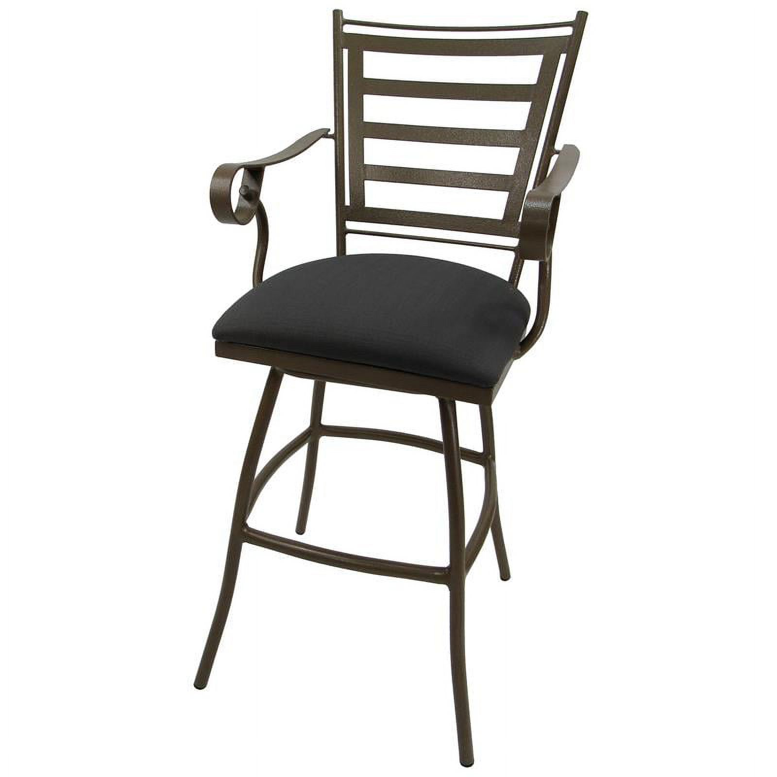 Outdoor Patio Extra Tall Spectator Swivel Bar Stool 35" Jenna