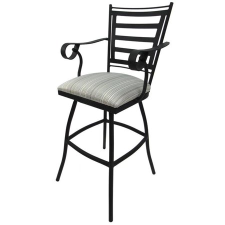 Outdoor Patio Extra Tall Spectator Swivel Bar Stool 35" - Jenna