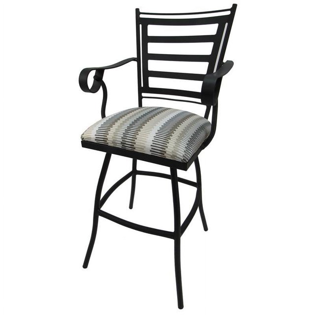 Outdoor Patio Extra Tall Spectator Swivel Bar Stool 35" Jenna