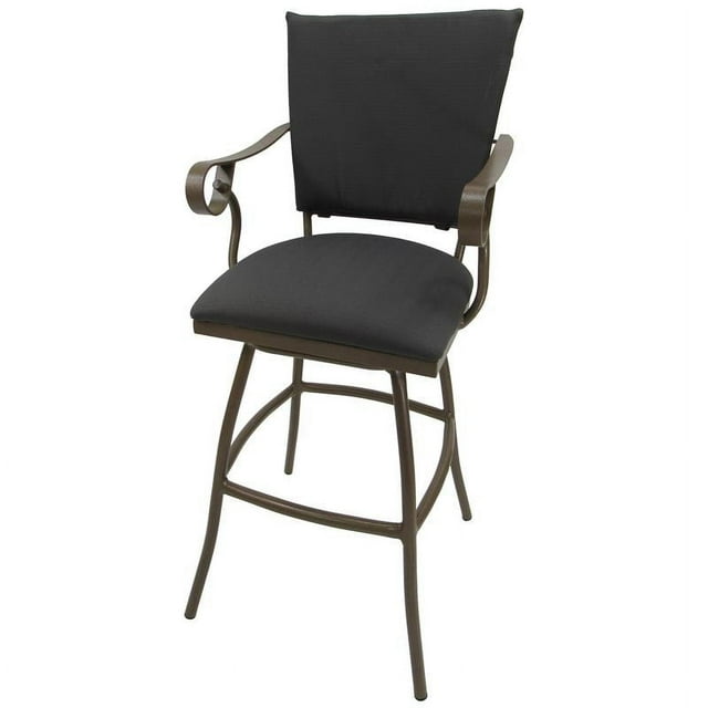 Outdoor Patio Extra Tall Spectator Swivel Bar Stool 35" Jenna