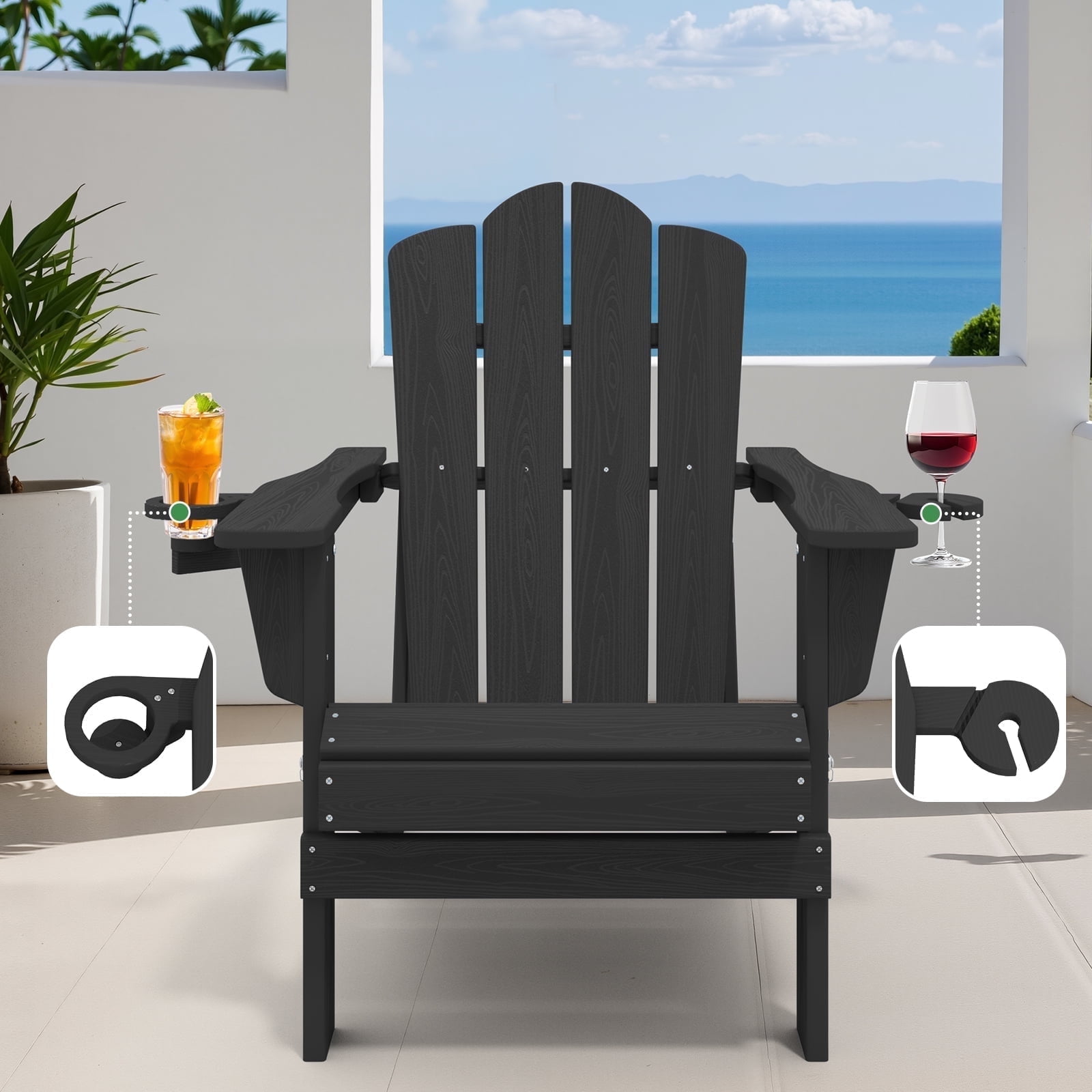 resin adirondack chairs folding