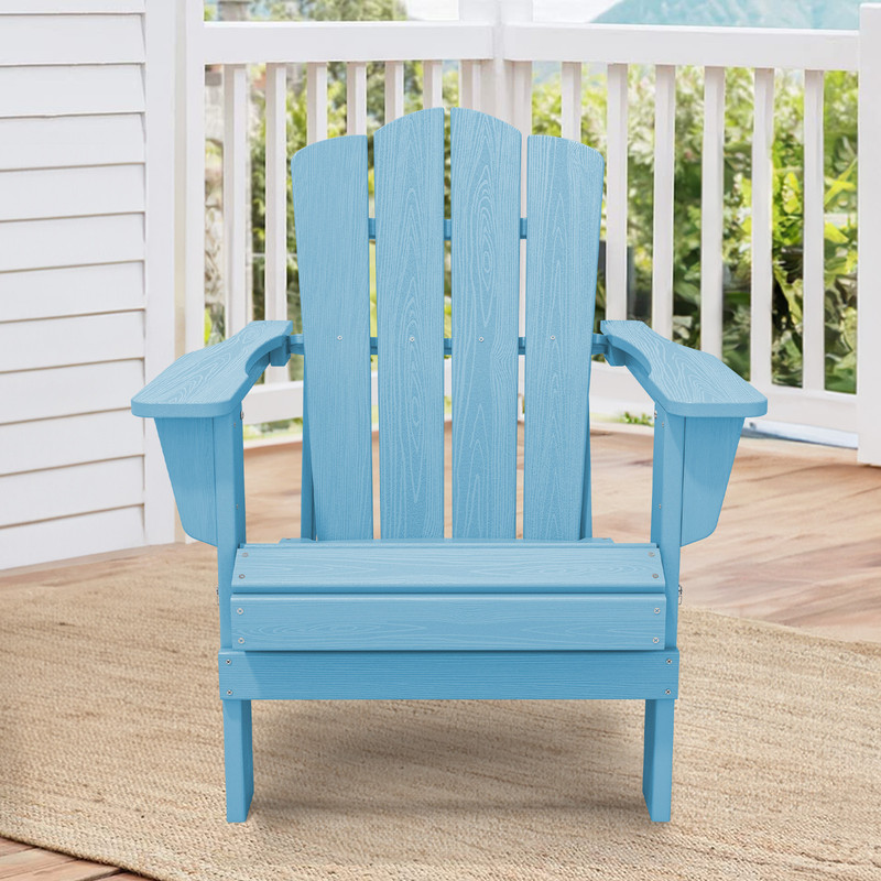 Mainstays Tuscany Ridge Wicker Outdoor Chair Blue 