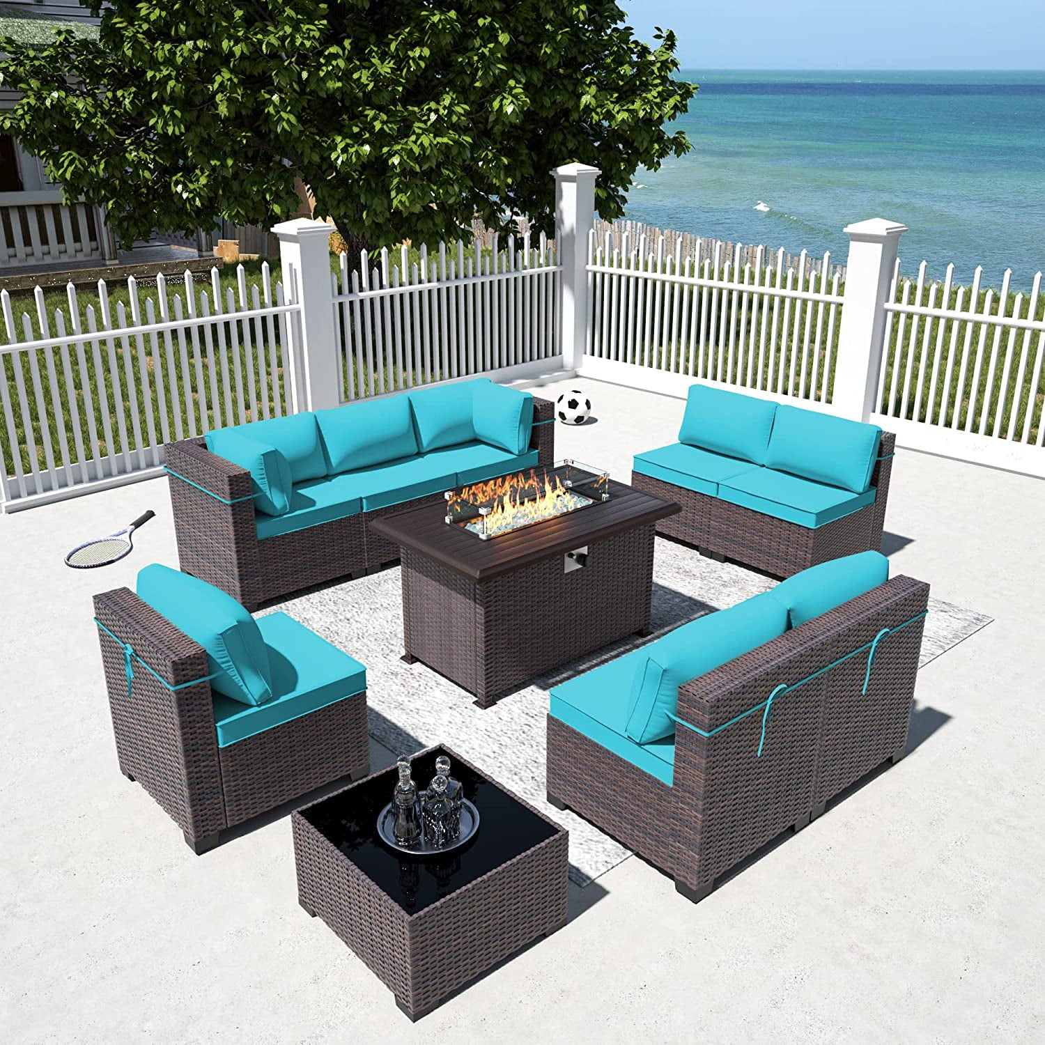 Outdoor Patio Furniture Set 12 Pieces Outdoor Furniture All Weather