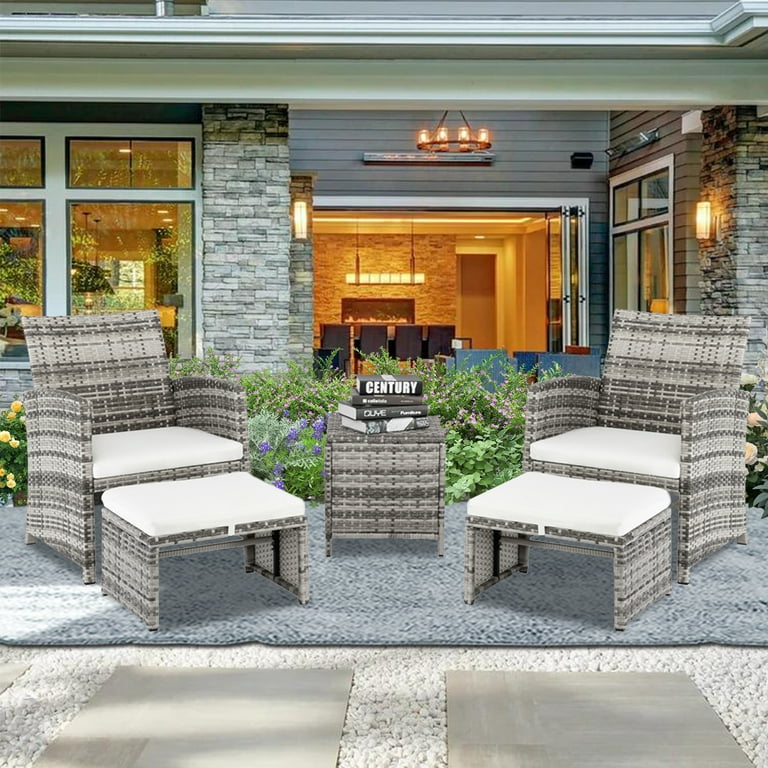 Outdoor Patio Furniture Sets, Piece Wicker Patio Bar Set, 2pcs
