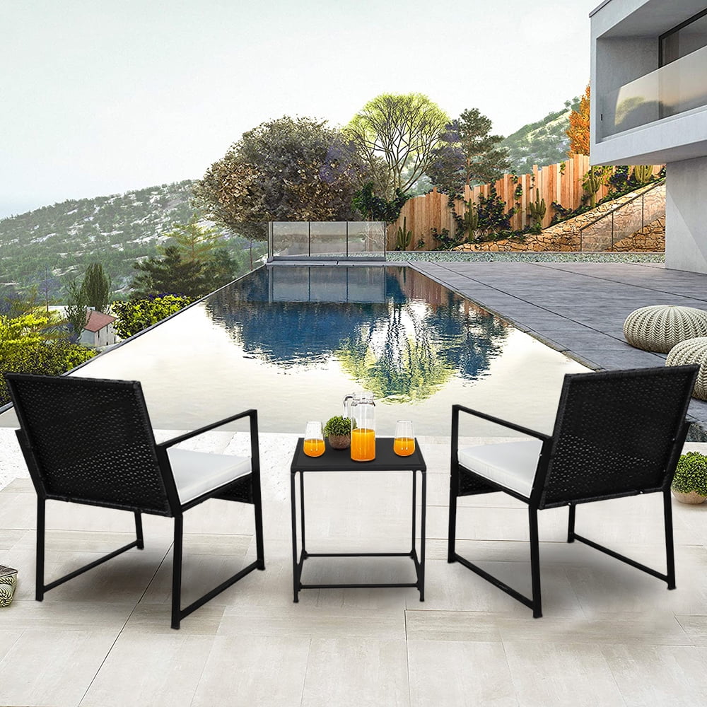 Outdoor Patio Furniture Sets Clearance, 3 Piece Outdoor Chairs with
