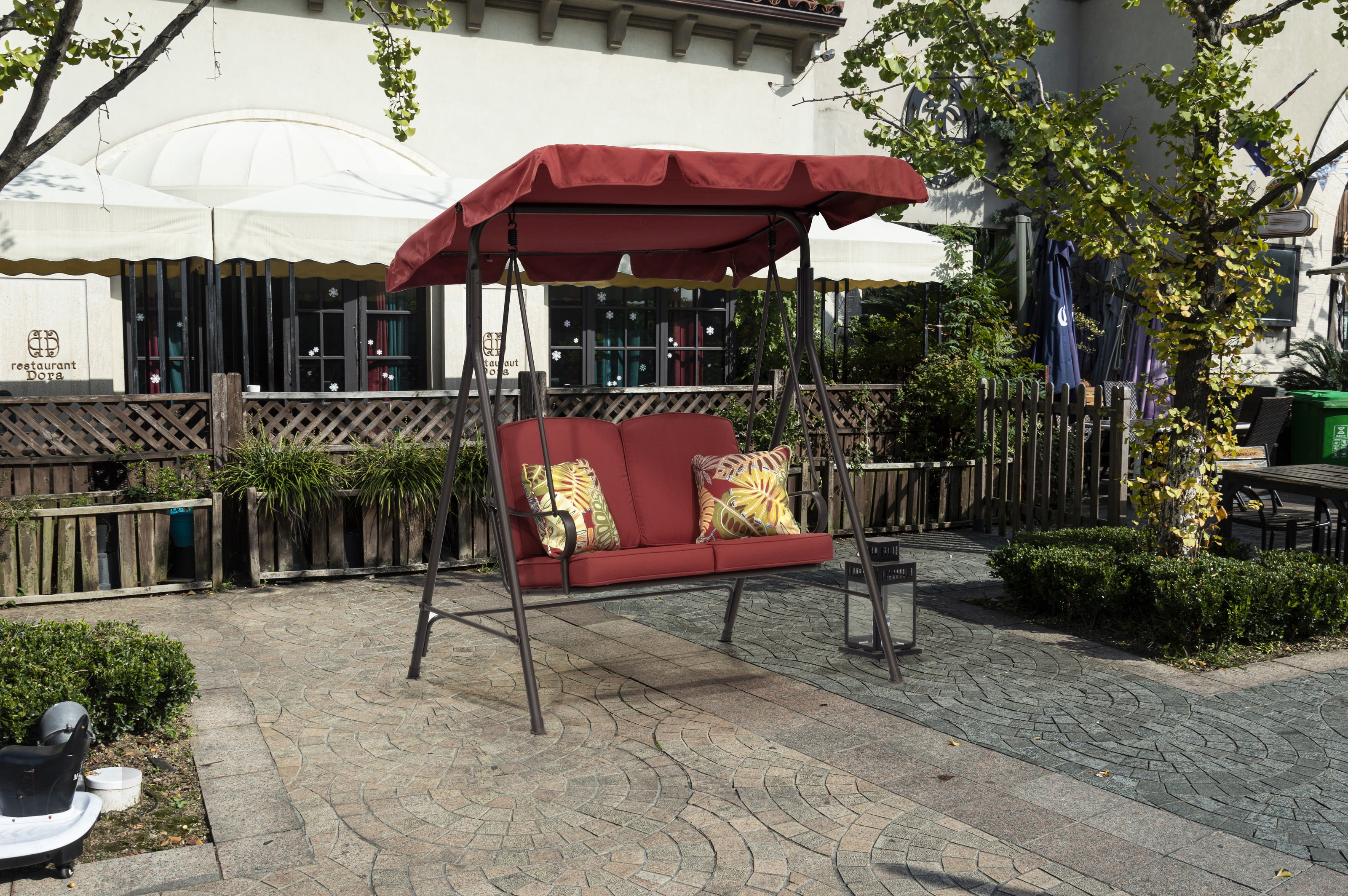 Outdoor Patio Garden Furniture Augusta 2Person Hanging Porch Swing W