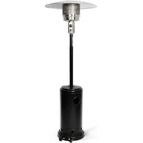 Outdoor Patio Heater, Propane Heater w/Wheels, Shelf Tabletop, Auto Shut Off Protection, 36000 BTU Tall Standing Gas Heater for Outdoor Use