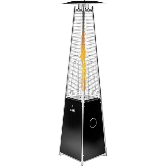 Legacy Heating Outdoor Patio Heater with Reflector Shield, 40,000 BTU Propane Patio Heater with Wheels for Commercial, Residential, Garden, Porch, Party, Deck