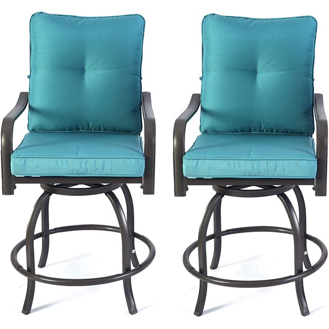 Outdoor Patio High Swivel Bar Stools/Chairs,Counter Height Tall Patio