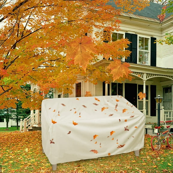 Outdoor Patio Loveseat Cover | Heavy-Duty Waterproof Bench Sofa Cover | UV Resistant Furniture Protection for Outdoor Seating | Beige or Coffee Color Options