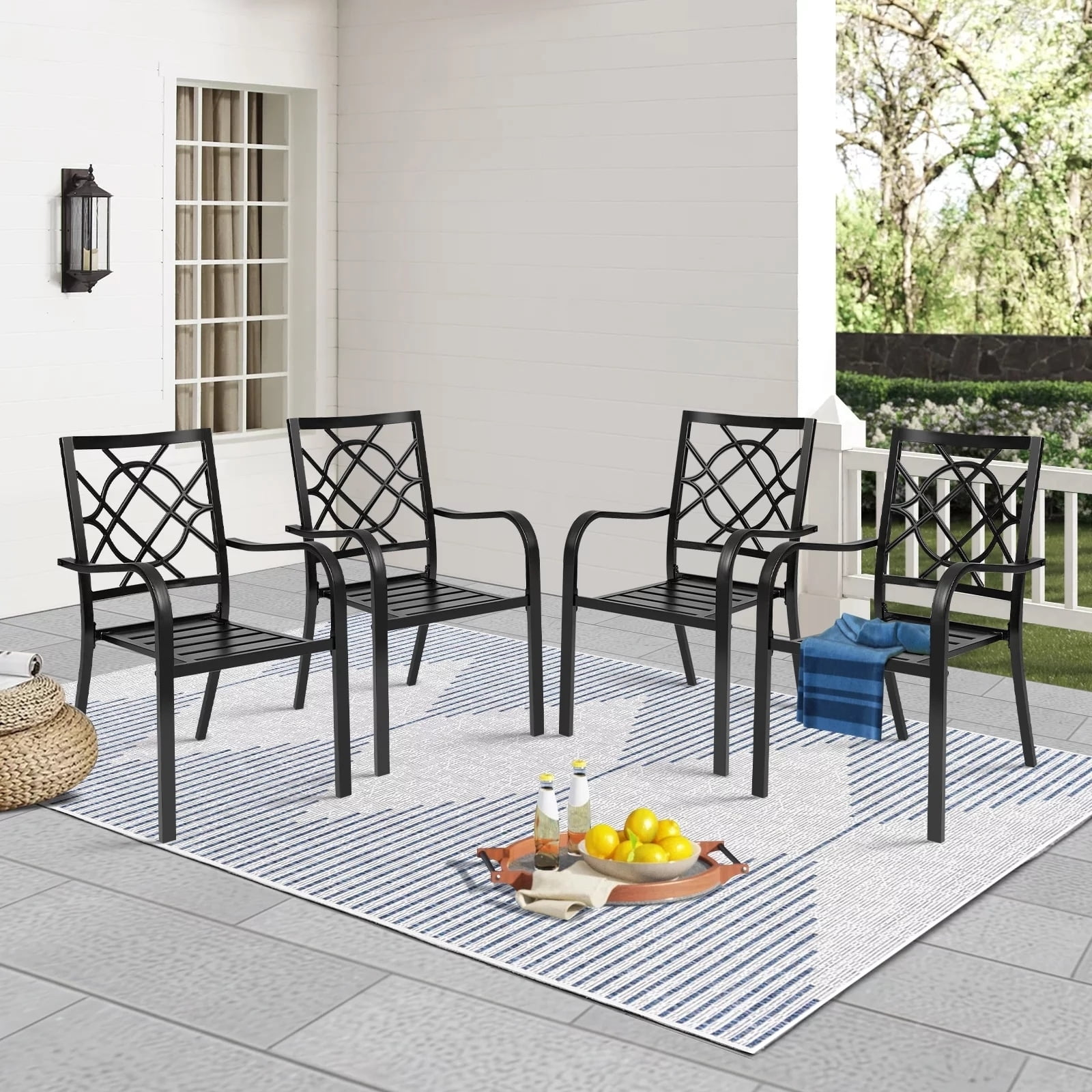 Stackable Metal Outdoor Chairs