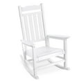 thumbnail image 1 of Outdoor Patio Rocking Chair, White Garden Porch Rocker, Weather Resistant Finish, 1 of 7