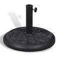 thumbnail image 1 of Outdoor Patio Round Umbrella Base Parasol Base Holder Stand - Steel & Resin, 1 of 1