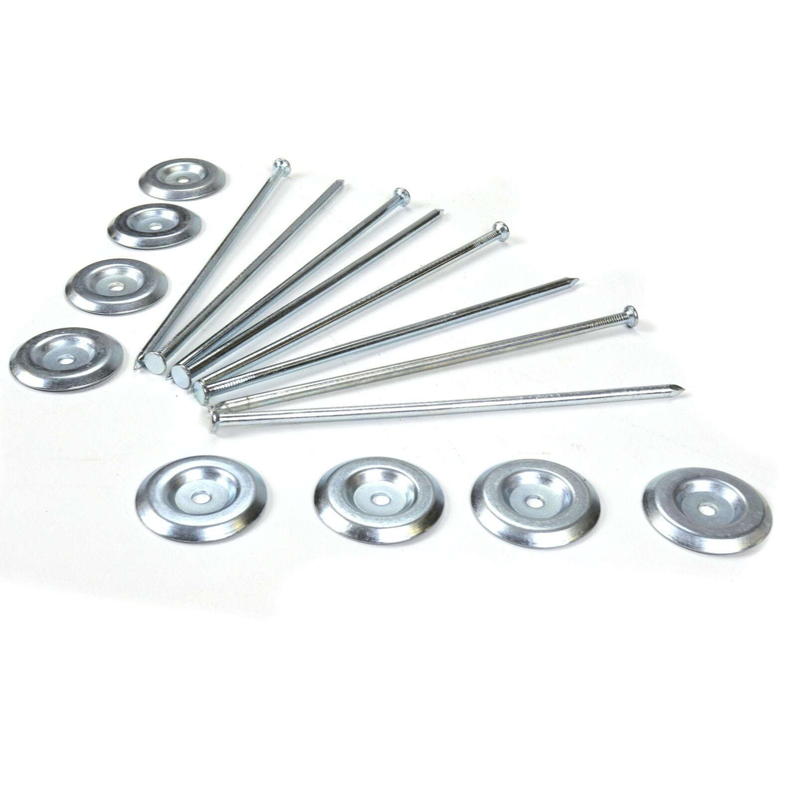 Outdoor Patio Rug Mat Stakes Steel Set RV Tent Camping 7" 8pc with