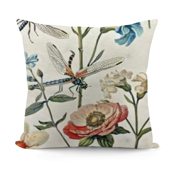 Outdoor Patio Throw Pillow Covers Spring Summer Garden Flowers Farmhouse Décor Outside Furniture Bench Chair Decorative Cushion Cases for Swing Deep Seat Bed Couch Sofa