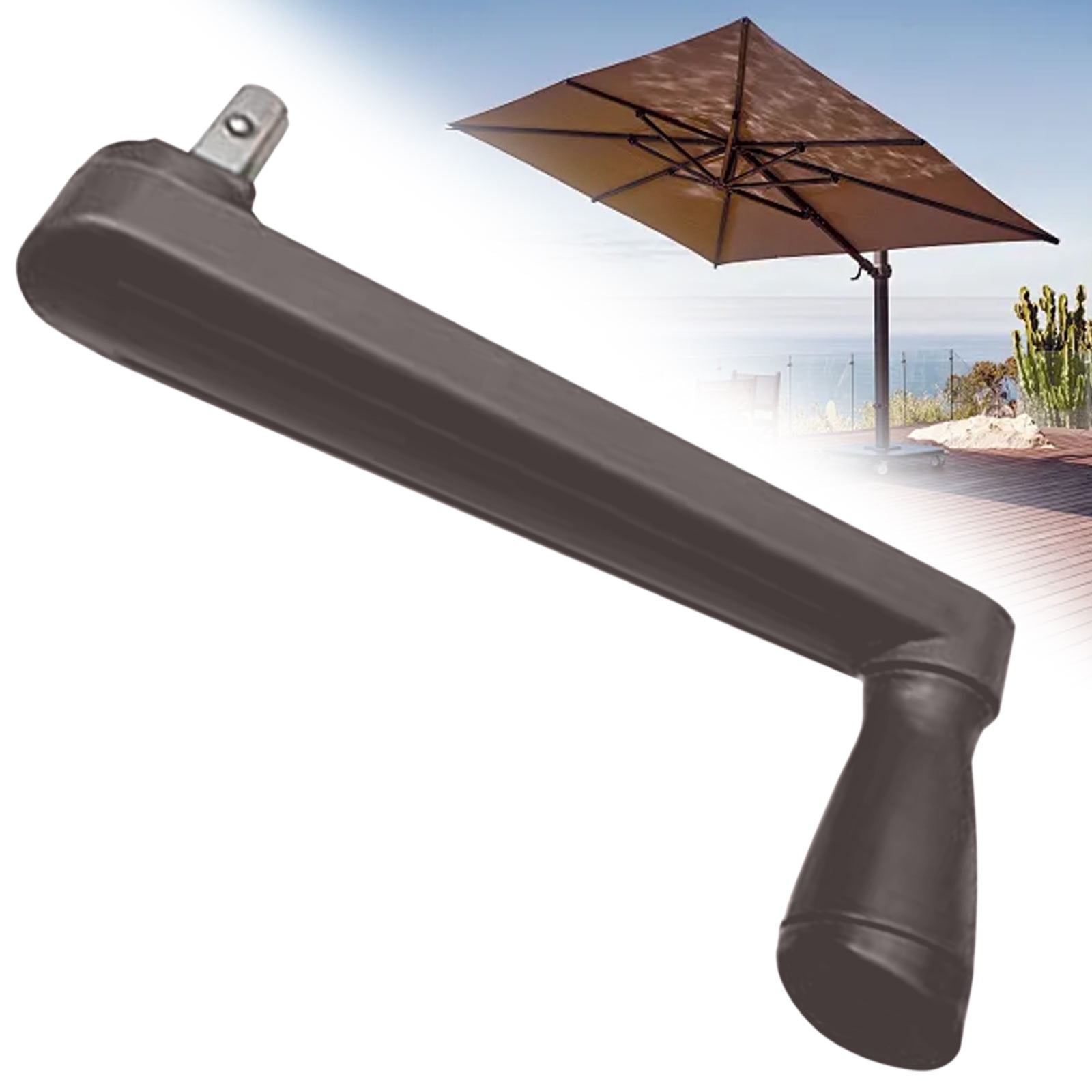 lighted patio umbrella with bluetooth Bluu Light Speaker TWHS Size:XXL (63) Activated Tilt Adjustment Effortless Outdoor Patio 10x10 ft