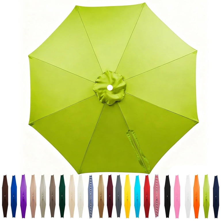 11 foot patio umbrella replacement covers Outdoor Patio Umbrella Replacement Canopy 7.5ft/9ft/10ft/11ft 6/8 Ribs,  Cantilever Offset Patio Umbrella Fabric Cover Resistant Waterproof Shade  for Table Pool