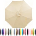 thumbnail image 1 of Outdoor Patio Umbrella Replacement Canopy 7.5ft/9ft/10ft/11ft 6/8 Ribs, Cantilever Offset Patio Umbrella Fabric Cover Resistant Waterproof Shade for Table Pool, 1 of 7