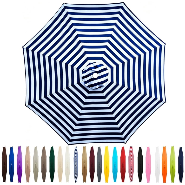 11 foot offset patio umbrella replacement canopy Outdoor Patio Umbrella Replacement Canopy 7.5ft/9ft/10ft/11ft 6/8 Ribs, Cantilever  Offset Patio Umbrella Fabric Cover Resistant Waterproof Shade for Table  Pool