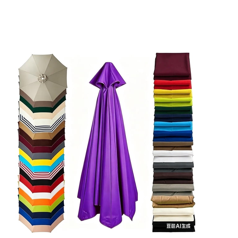 7 ft patio umbrella replacement fabric Outdoor Patio Umbrella Replacement Canopy 7.5ft/9ft/10ft/11ft 6/8 Ribs, UV  Protective Umbrella Fabric Replacement Canopy Cover for Outdoor Garden