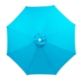 thumbnail image 1 of Outdoor Patio Umbrella Replacement Canopy, 8 Ribs Universal Fit On Most 6- And 8-Rib Round Umbrella Frames Thick Tightly Woven Canvas Material Uv Protection Waterproof Fade, 1 of 2
