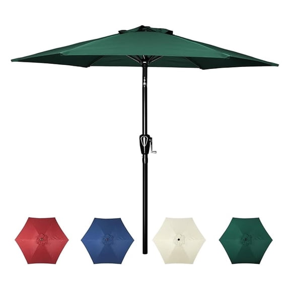 Outdoor Patio Umbrella Table Umbrellas with Push Button Tilt/Crank, UV Protection Waterproof for Garden Deck Backyard Pool,