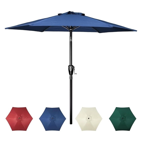 Outdoor Patio Umbrella Table Umbrellas with Push Button Tilt/Crank, UV Protection Waterproof for Garden Deck Backyard Pool,