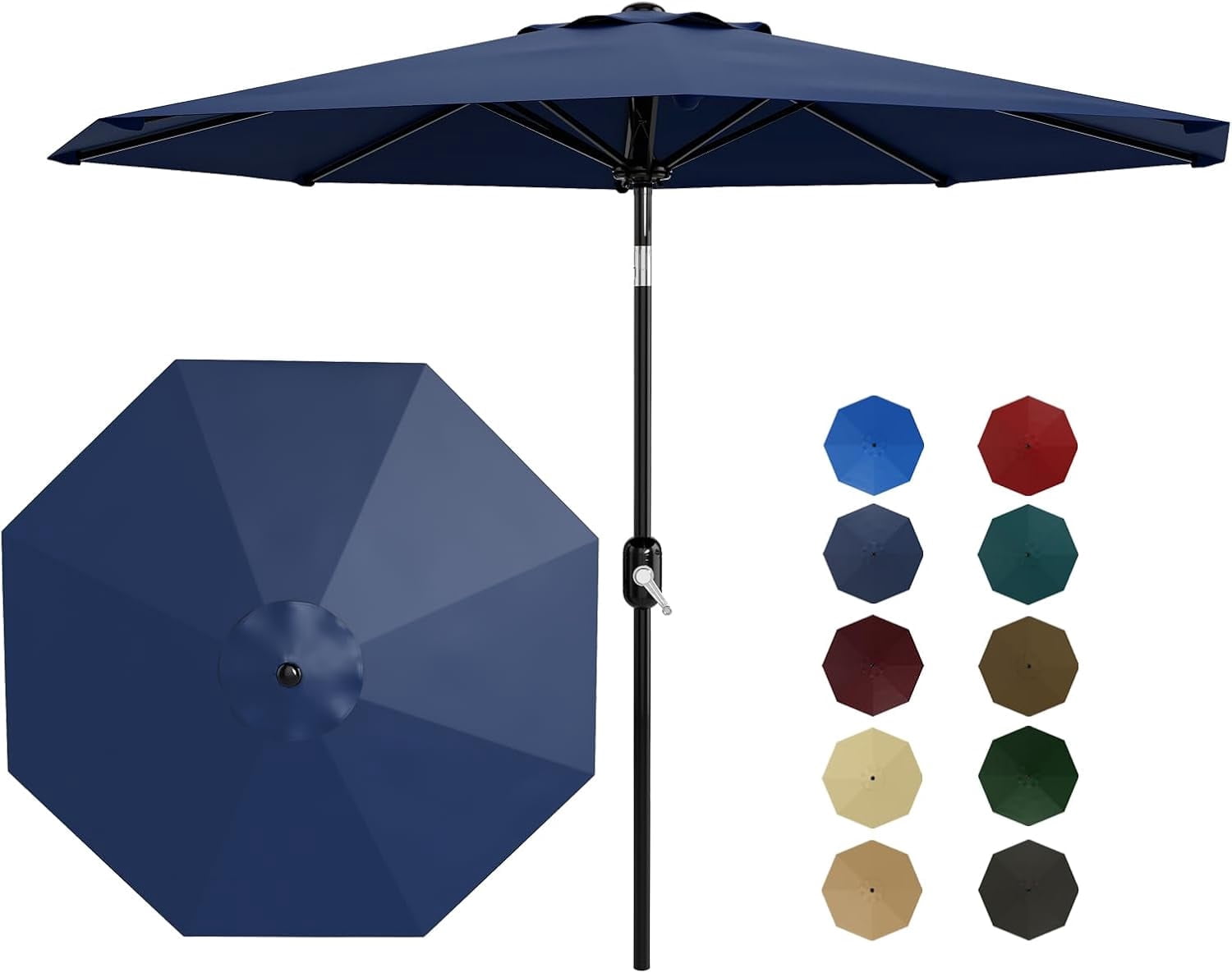 cobana patio umbrella 7.5'by 4'Half Rectangular Outdoor for Patio, Balcony, Garden, Deck, Dark Red please secure this half umbrella with a compatible base 9ft Outdoor Patio Umbrella, with