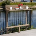 thumbnail image 1 of Outdoor Patio Wood Bar Table In Gray - Create A Welcoming Balcony For Leisure Enjoy Your Time, 1 of 6