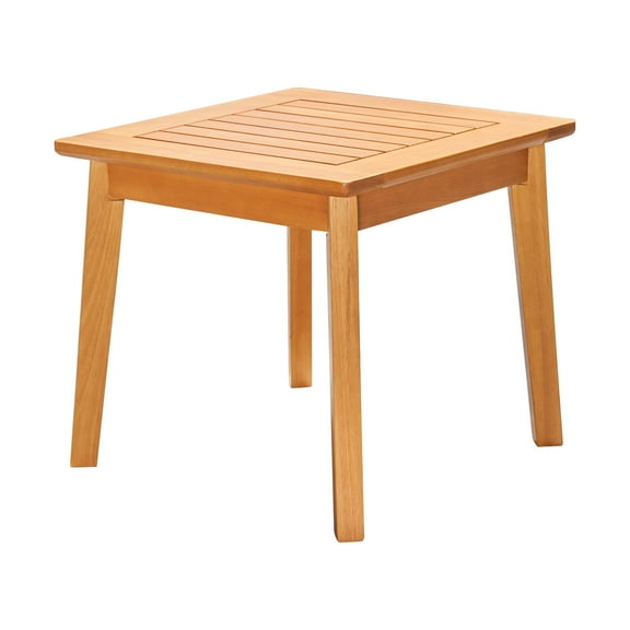 Outdoor Patio Wood Side Table - Honey