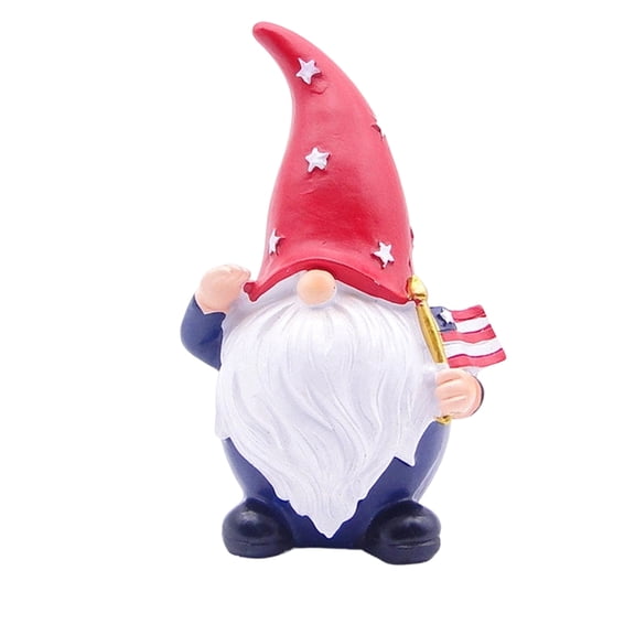 Outdoor Patriotic Garden Gnomes,4th of July Gnome Decor Indoor, Red White Blue Decorations, Gnomes Gifts for Women Mom Grandma