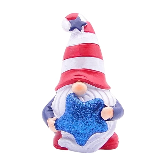 Outdoor Patriotic Garden Gnomes,4th of July Gnome Decor Indoor, Red White Blue Decorations, Gnomes Gifts for Women Mom Grandma
