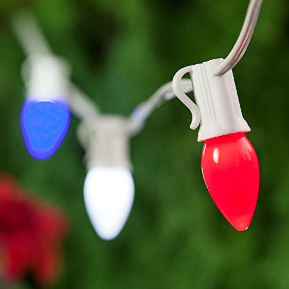 Outdoor Patriotic Lights Red, White And Blue Lights Patriotic