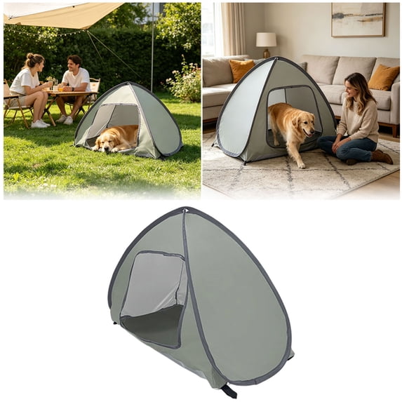 Outdoor Pet Automatic Camping Tent, Pop Up Cave Bed for Outdoor Cats and Small Dogs, Portable Cat House Dog House,Dog Tent Shelter, Foldable Pet House, Waterproof Shade Canopy Happy 2026!