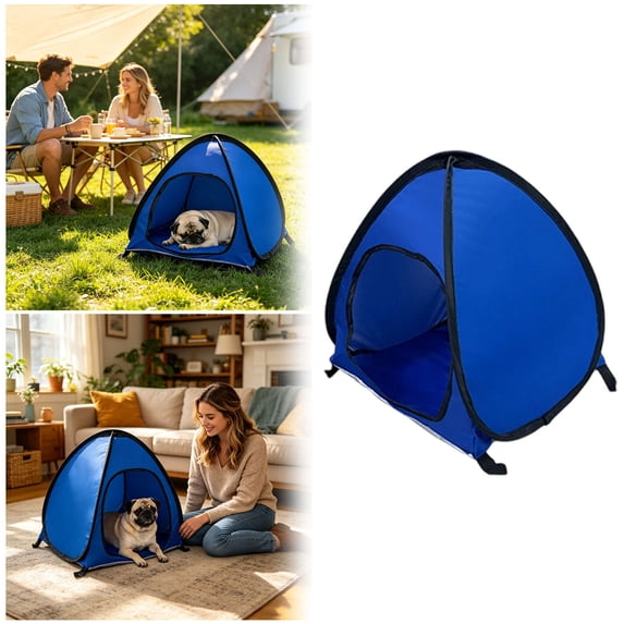Outdoor Pet Automatic Camping Tent, Pop Up Cave Bed for Outdoor Cats and Small Dogs, Portable Cat House Dog House,Dog Tent Shelter, Foldable Pet House, Waterproof Shade Canopy