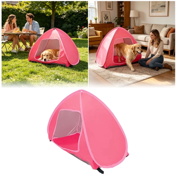 Outdoor Pet Automatic Camping Tent, Pop Up Cave Bed for Outdoor Cats and Small Dogs, Portable Cat House Dog House,Dog Tent Shelter, Foldable Pet House, Waterproof Shade Canopy
