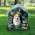Outdoor Pet Cat Small Dog House Warm Pet Shelter Tent Soft Slepping