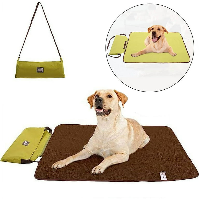 SZELAM Outdoor Pet Dog Mat Pad for Small Medium Large Dog 39 inchx28 inch Portable Reversible Waterproof Sleeping Bed Mat Reusable Machine Washable Easy to