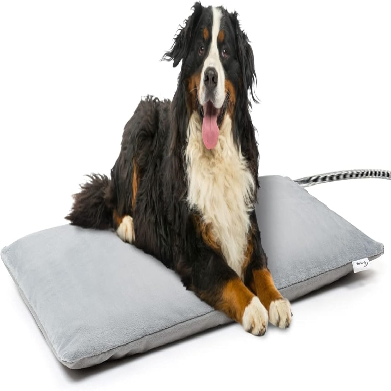Outdoor Pet Heating Pad 28x16in, Extremely Waterproof Heated Bed for Dogs and Cats, Thermostatic Control, Chew-Resistant Cord, Soft Electric Blanket with Overheat Protection