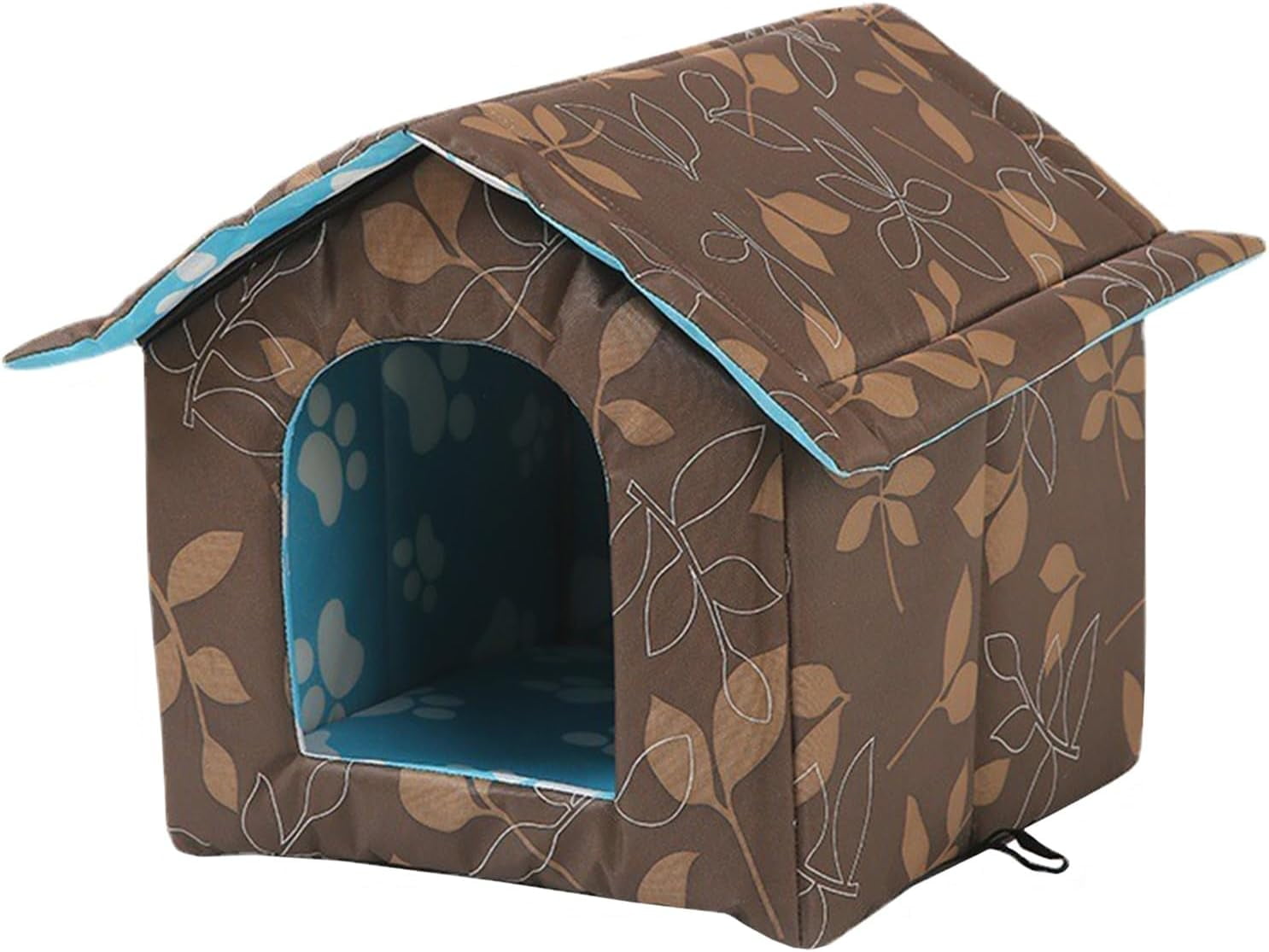 Outdoor Pet House, Waterproof Dog Cat Bed House for Dogs, Cats, Rabbits(Coffee,Medium)