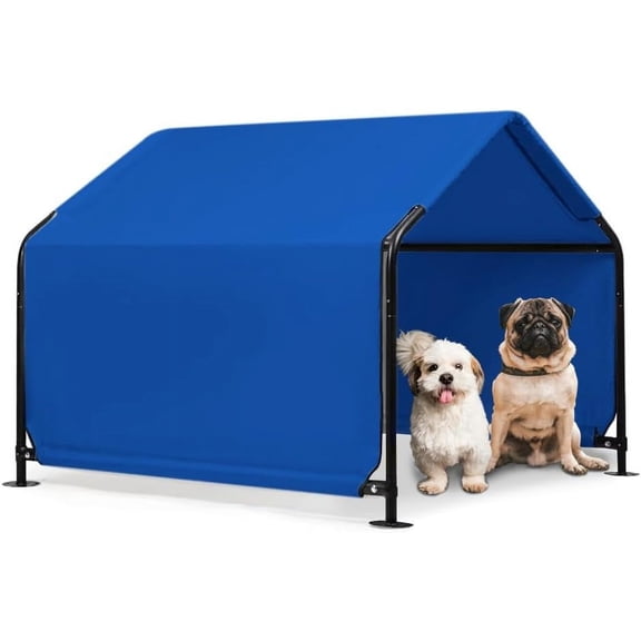 Outdoor Pet Shade Shelter Canopy Tent for Dogs Cats and Small Animals 4 Feet by 4 Feet by 3 Feet Waterproof Sun Protection Blue