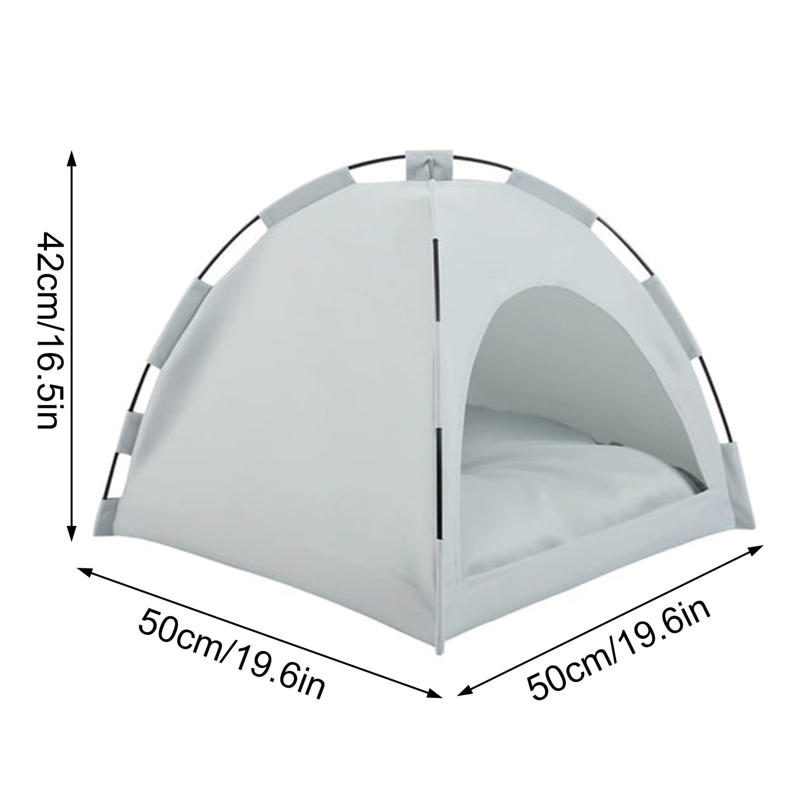 Outdoor Pet Tent with Cushion, Portable Waterproof Dog House, Easy Setup for Camping, Hiking, Travel, Green, Medium Size
