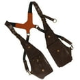 thumbnail image 1 of Outdoor Phone Bag PU Leather Shoulder Holsters Bag Double Shoulder Pouches Hiddens Underarm Strap Wallet Easy to Use, 1 of 9