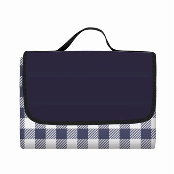 Outdoor Picnic Blanket, Foldable Waterproof Sand Beach Mat, Extra Large 150*100cm for Beach Camping Hiking Travel Family Concerts(Darke Blue)