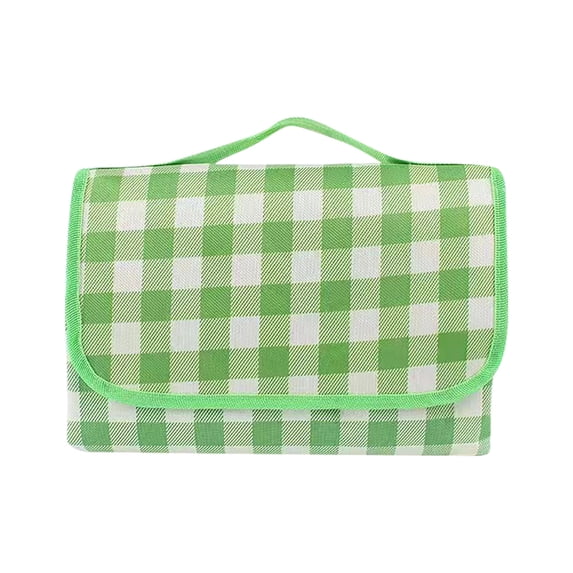 Outdoor Picnic Blanket, Foldable Waterproof Sand Beach Mat , in Large 79x59in for Beach Camping Hiking Travel Family Concerts Portable Beach Blankets Green M