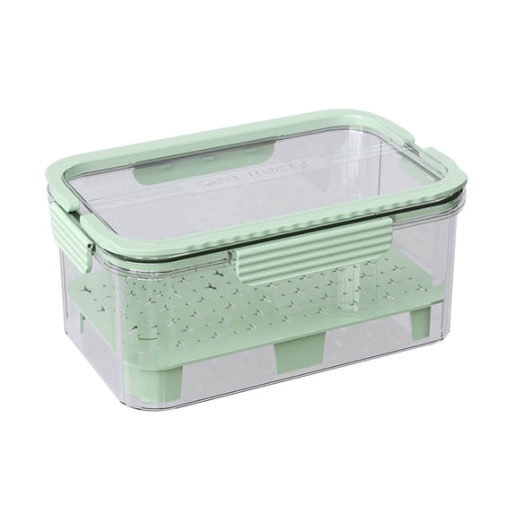 Outdoor Picnic Cooler Box - 23x15x10.8cm Insulated Food Storage Container with Handle | Leakproof Design & Transparent Lid | Includes Ice Pack for Long-Lasting Refrigeration