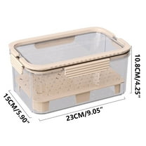 Outdoor Picnic Cooler Box with Handle | Food & Beverage Storage with Ice Pack | Leak-Proof Insulated Container for Camping & Beach | 23x15x11cm