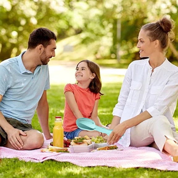 Outdoor Picnic Food Clip Plastic Bread & Steak Clamp for BBQ, Baking & Cooking, Blue
